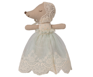 Baby Mouse in Gown - Mint