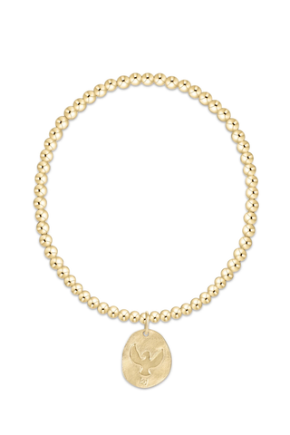 Classic Gold 3mm Bracelet Inspire America Gold Disc