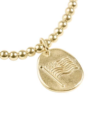 Classic Gold 3mm Bracelet Inspire America Gold Disc
