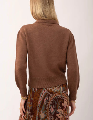 Heirloom Sweater Jacket Dark Maple Heather