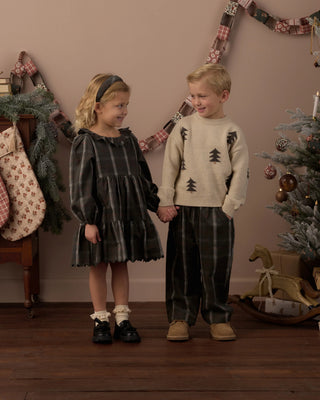 Fran Dress Holiday Plaid Evergreen