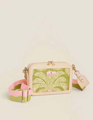 Faye Crossbody Castillo Green Palms