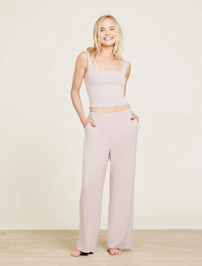 Malibu Collection Ultra Soft Rib Patch Pocket Pant