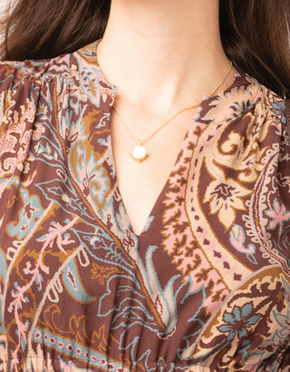 Rosemarie Dress Tabby Paisley Bordeaux