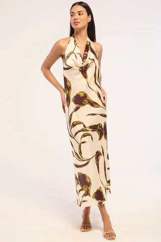 Ida Dress Mahogany Calla Lily