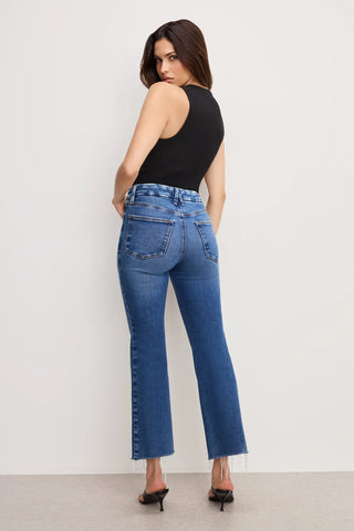 Soft Tech Good Legs Cropped Mini Boot Jeans Indigo818