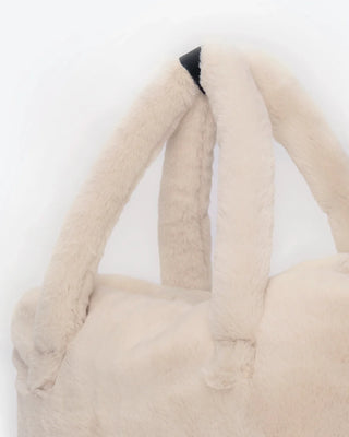 Ushuaia Tote Arctic White Faux Fur