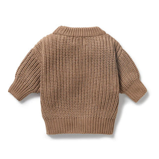 Coco Speckle Organic Knitted Ribbed Jumper
