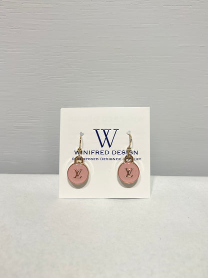 Louis Vuitton Gold Earrings Pink