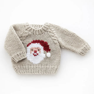 Jolly Santa Sweater Oatmeal