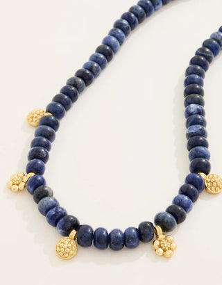 Louisa Mae Necklace 17” Dark Blue