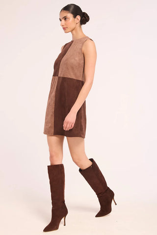 Sigrid Dress Faux Suede Mix