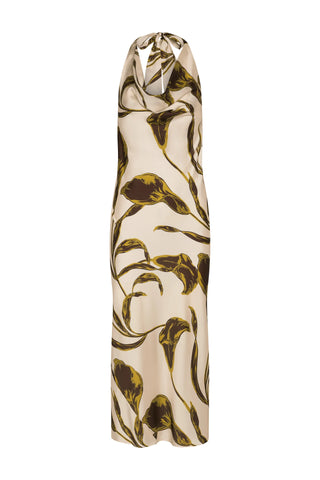 Ida Dress Mahogany Calla Lily