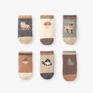 Wilderness Explorer Non Slip Baby Socks 6pk 0-12mo