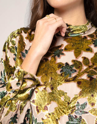 Erinne Velvet Blouse Veranda Starflower
