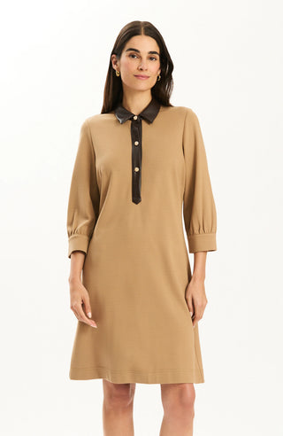 Kat Ponte Dress Latte