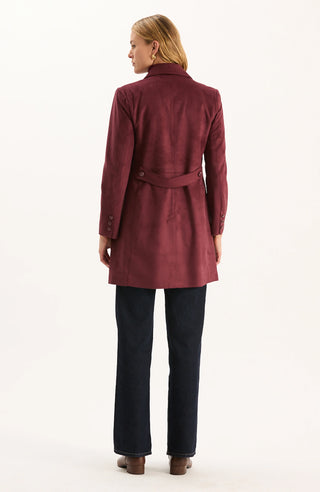 Jordan Faux Suede Jacket Tawny Port