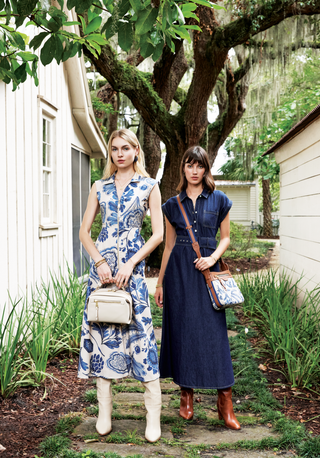 Libbie Denim Midi Dress Dark Bayou Rinse Wash