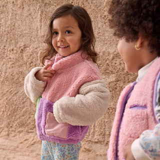 Sherpa Magnetic Jacket Pink Colorblock