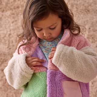 Sherpa Magnetic Jacket Pink Colorblock