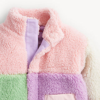 Sherpa Magnetic Jacket Pink Colorblock
