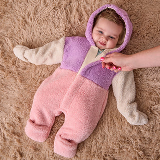 Sherpa Magnetic Pram Pink Colorblock