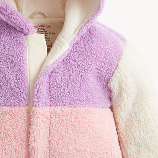Sherpa Magnetic Pram Pink Colorblock