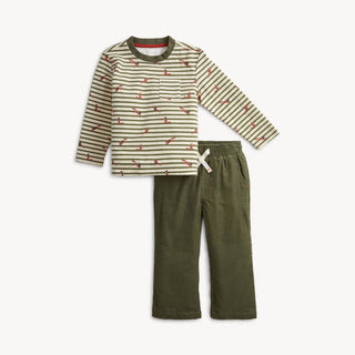 Magnetic Shirt & Pants Set Forest Stripe