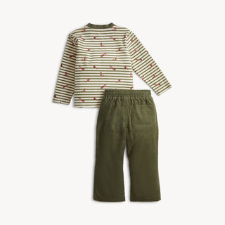 Magnetic Shirt & Pants Set Forest Stripe