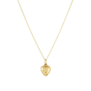 16” Necklace Gold - Love Plush Small Gold Charm
