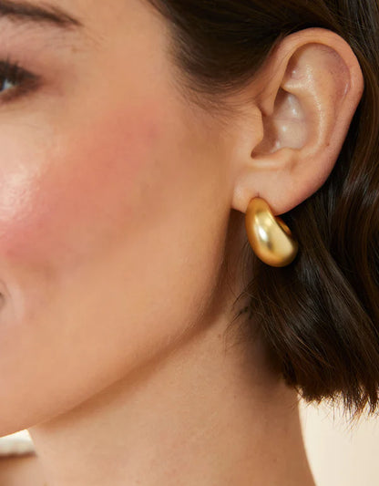 Air Hoop Earrings 22mm Gold