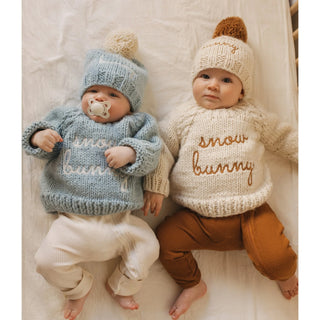 Snow Bunny Surf Blue Beanie Hat
