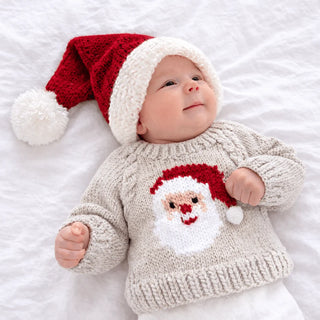 Jolly Santa Sweater Oatmeal