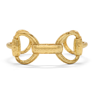 Equestrian Snaffle Bit Cuff Gold