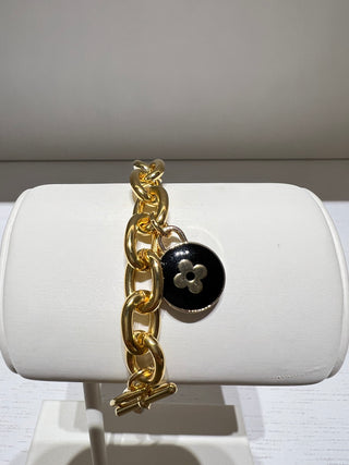 Louis Vuitton Gold Toggle Charm Bracelet
