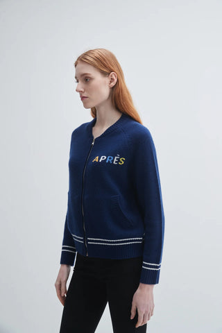 Apres Ski Full Zip Cardigan Navy