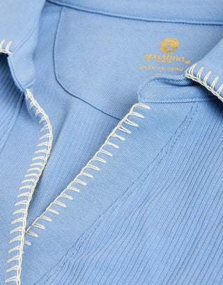 Romy Collared Shirt Lakeside Blue