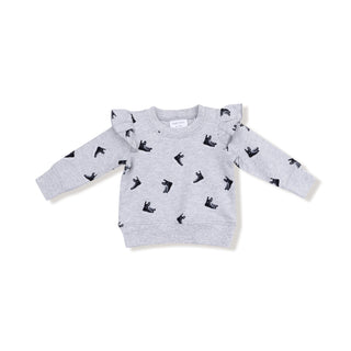 French Terry Sport Hockey French Terry Ruffle Sweatshirt