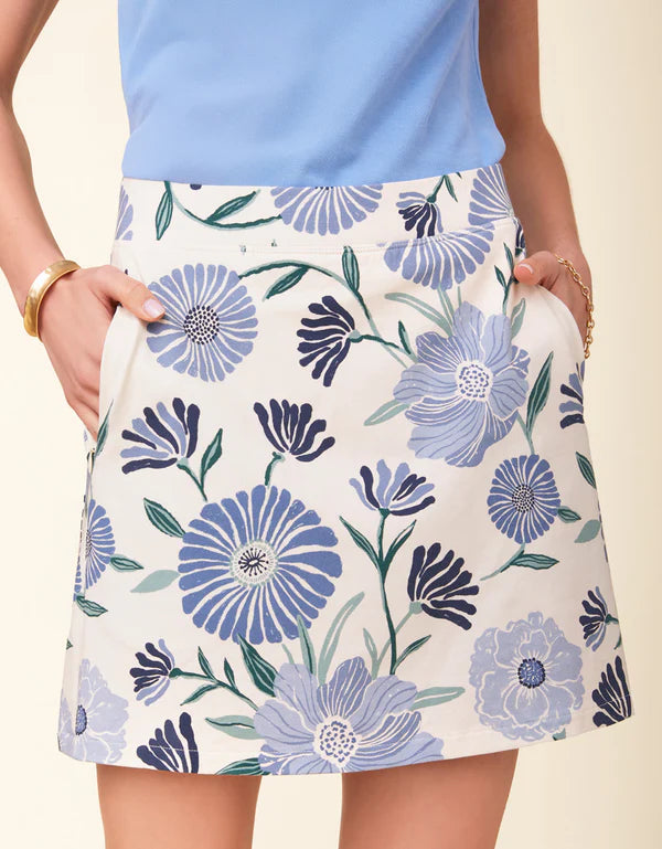 Jersey Skort Ogeechee Daisy Blue