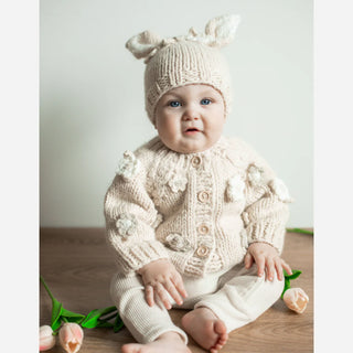 Flower Cardigan Sweater Natural Baby and Toddler