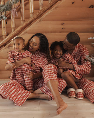 Women’s Woven Pajama Set Ruby Plaid
