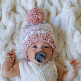 Fairisle Rosy Beanie Hat