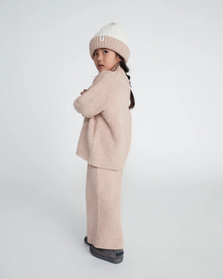 Wide Leg Pants Fuzzy Pecan