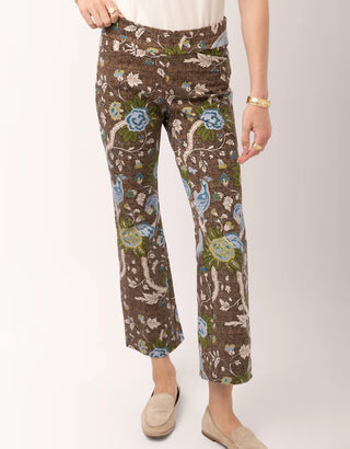 Maren Kick Flare Pant Japonica Bird Brown