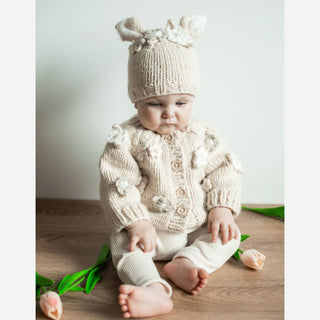 Flower Cardigan Sweater Natural Baby and Toddler