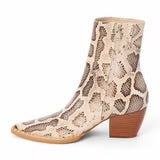 Caty Boot Natural Multi Snake