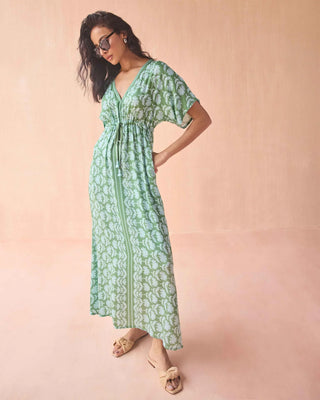 Pia Caftan Marlie Matcha O/S