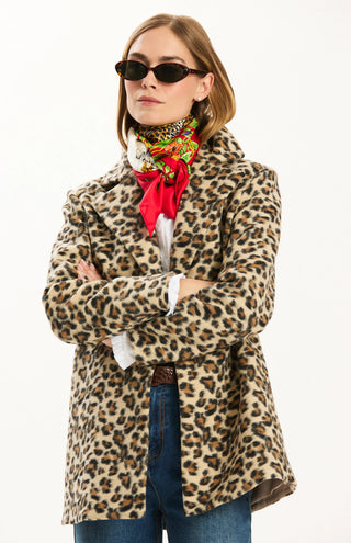 Shannon Leopard Coat Multi