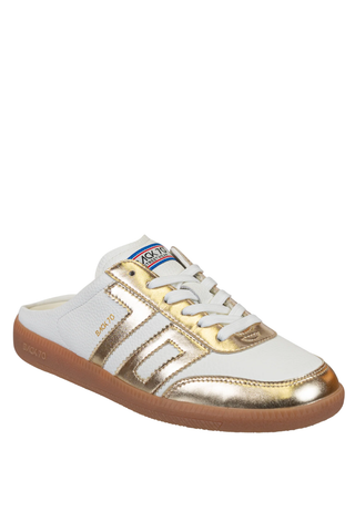 Easter Backless Sneaker Metallic Gold