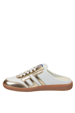 Easter Backless Sneaker Metallic Gold